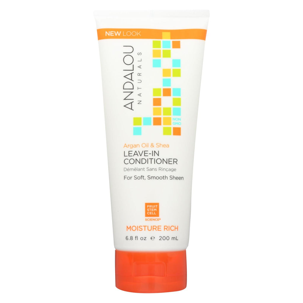 Andalou Naturals Conditioner - Moisture Rich Leave In - Argan Oil Plus - 6.8 Oz