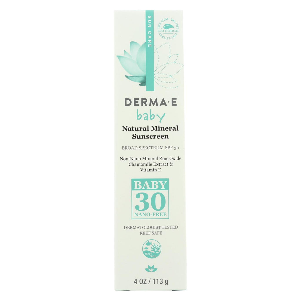 Derma E - Sunscreen - Spf 30 Baby  - Case Of 1 - 4 Oz.