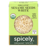Spicely Organics - Organic Sesame Seed - White - Case Of 6 - 0.45 Oz.