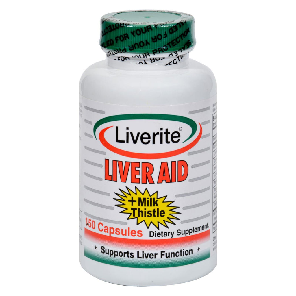 Liverite Liver Aid Plus Milk Thistle - 150 Capsules