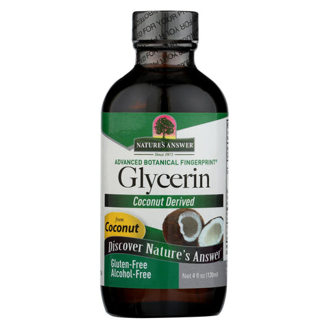 Nature's Answer - Pure Vegetable Glycerin Alcohol Free - 4 Fl Oz