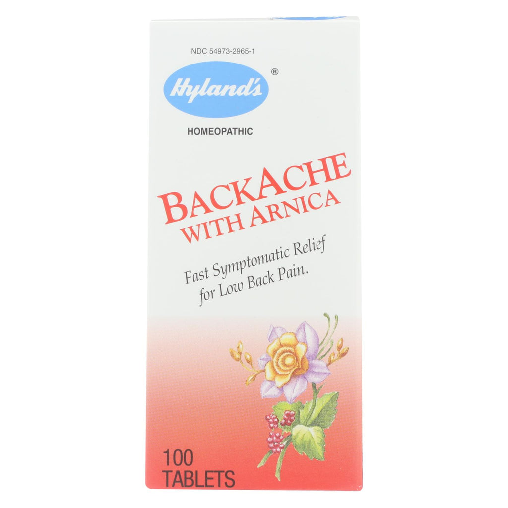 Hyland's Backache With Arnica - 100 Tablets