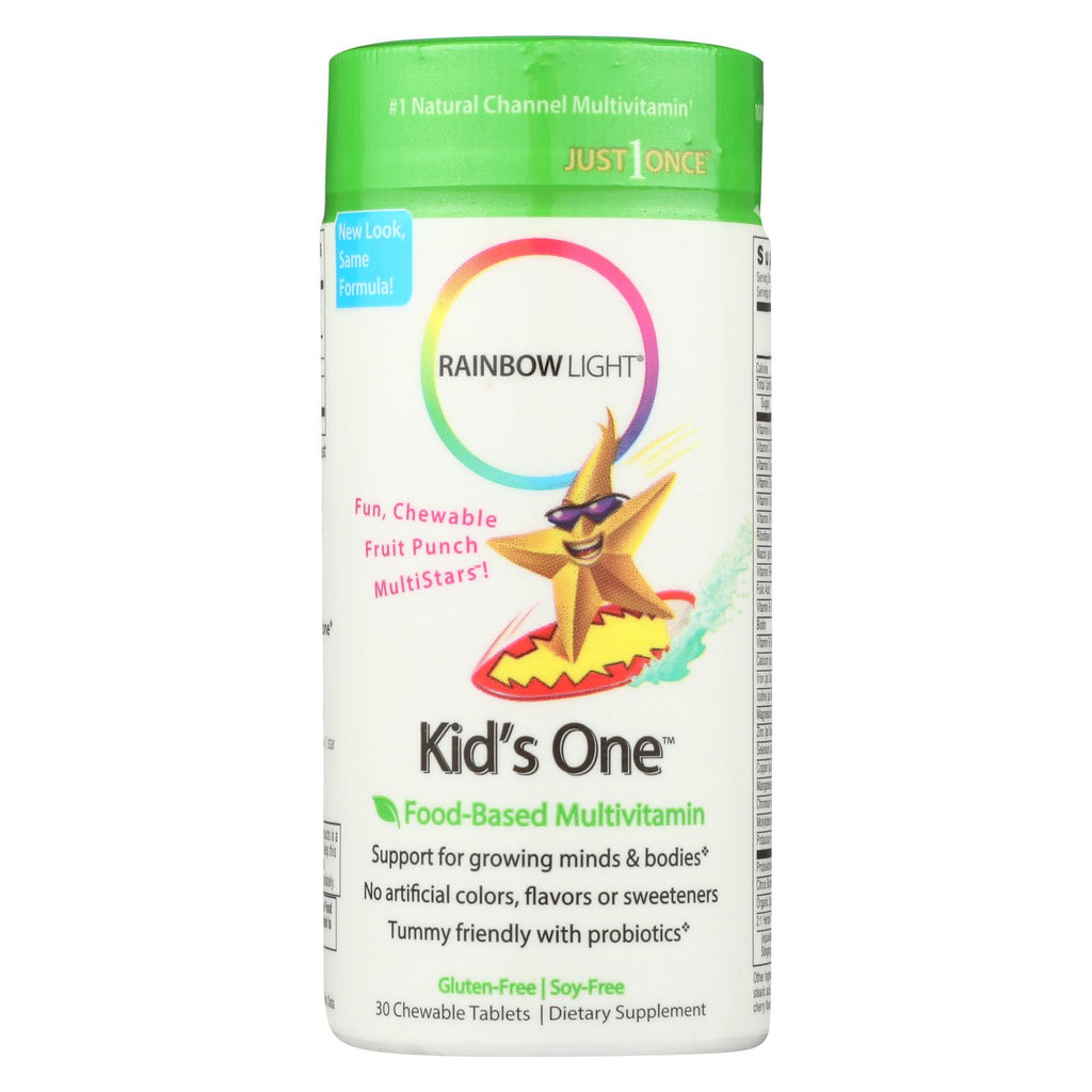 Rainbow Light Kids One Multistars Fruit Punch - 30 Chewable Tablets