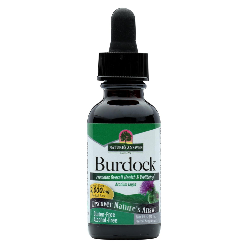 Nature's Answer - Burdock Root Alcohol Free - 1 Fl Oz