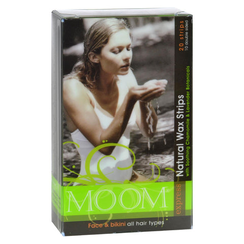 Moom Natural Wax Strips With Soothing Chamomile And Lavender - 20 Strips