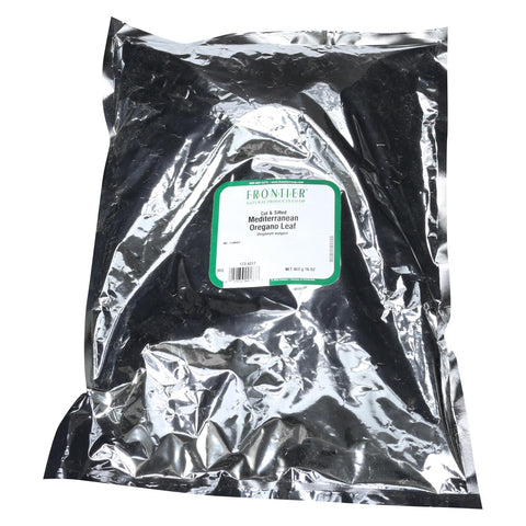 Frontier Herb Oregano Leaf - Mediterranean - Fancy Grade - Cut And Sifted - Bulk - 1 Lb