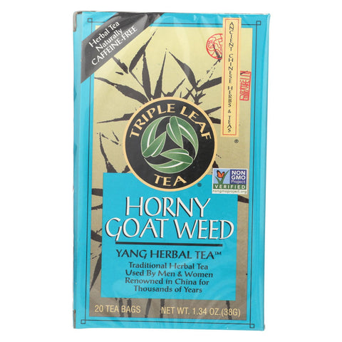 Triple Leaf Tea Horny Goat Weed - 20 Tea Bags - Case Of 6