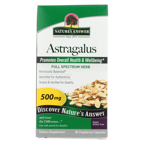 Nature's Answer - Astragalus Root - 90 Vegetarian Capsules