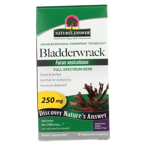 Nature's Answer - Bladderwrack Thallus - 90 Vegetarian Capsules