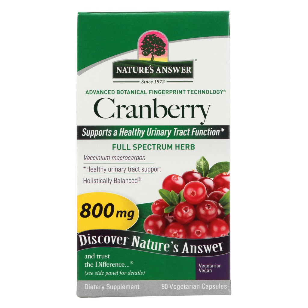 Nature's Answer - Cranberry Fruit - 90 Vegetarian Capsules