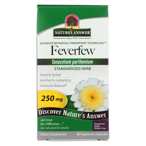 Nature's Answer - Feverfew Herb - 90 Vegetarian Capsules