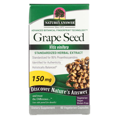 Nature's Answer - Grape Seed Extract - 60 Vegetarian Capsules