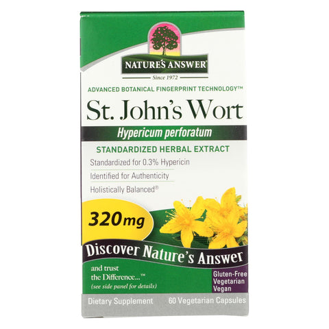 Nature's Answer - Super St John's Wort Herb Extract - 60 Vegetarian Capsules