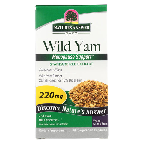 Nature's Answer - Wild Yam Root Extract - 60 Vegetarian Capsules