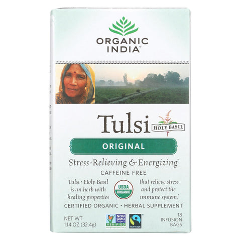 Organic India Tulsi Tea Original - 18 Tea Bags - Case Of 6