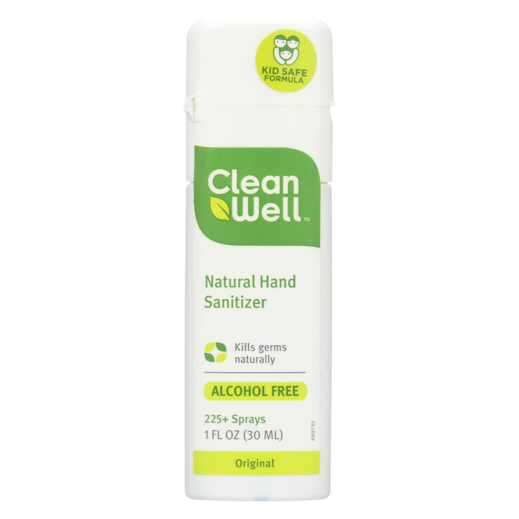 Cleanwell All-natural Hand Sanitizer Spray Alcohol-free - 1 Fl Oz - Case Of 24