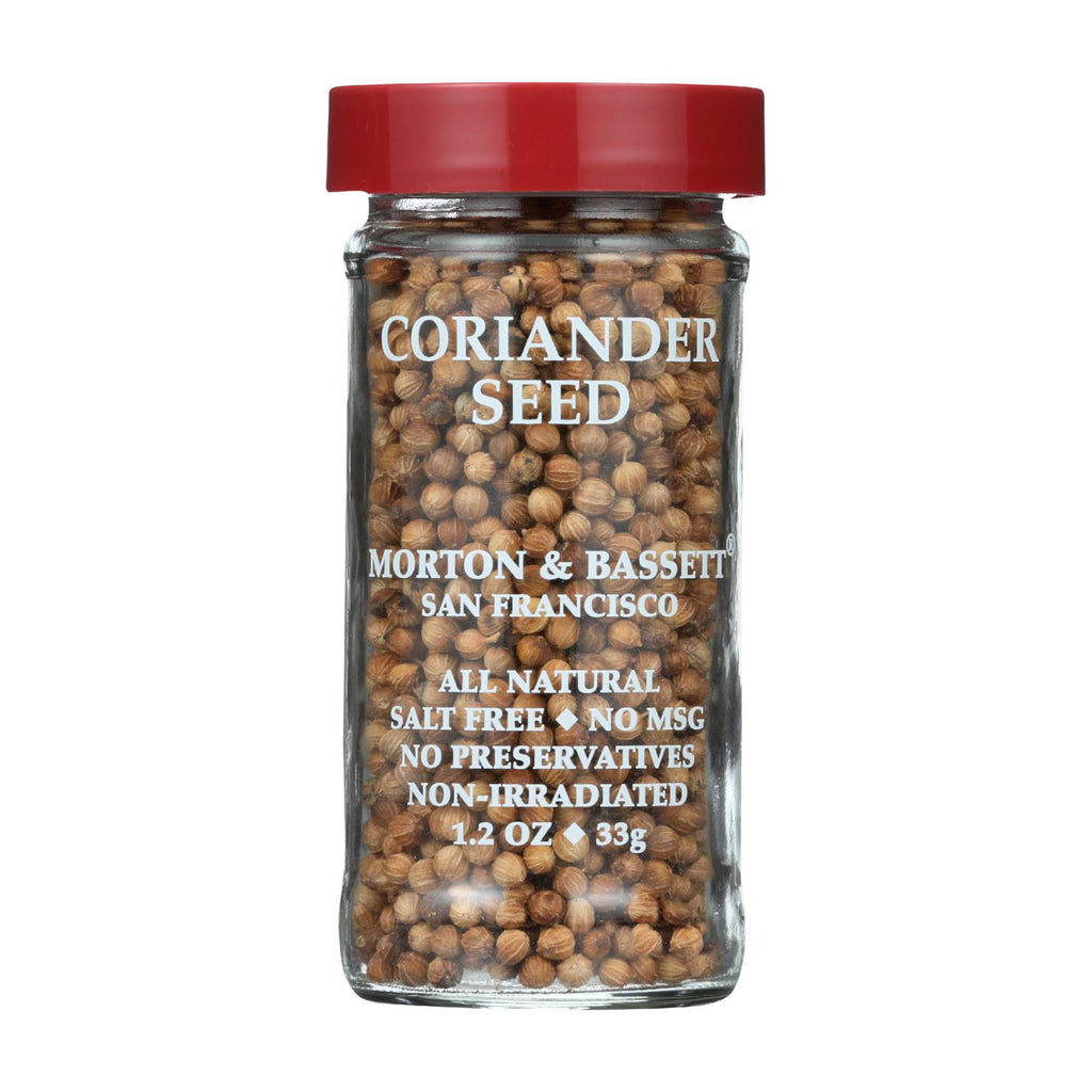 Morton And Bassett Seasoning - Coriander Seed - 1.2 Oz - Case Of 3