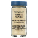 Morton And Bassett Seasoning - Pepper - Ground - White - 2.3 Oz - Case Of 3