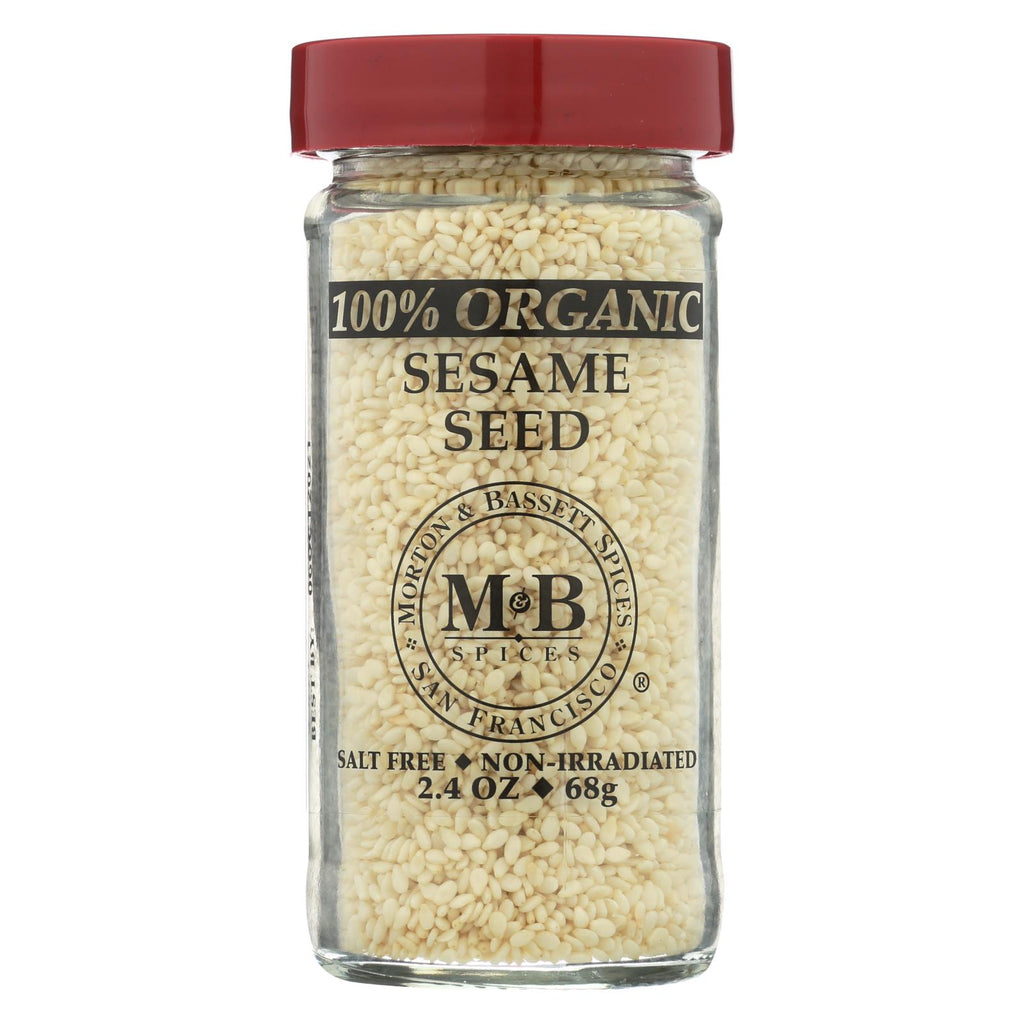 Morton And Bassett 100% Organic Seasoning - Sesame Seed - 2.4 Oz - Case Of 3