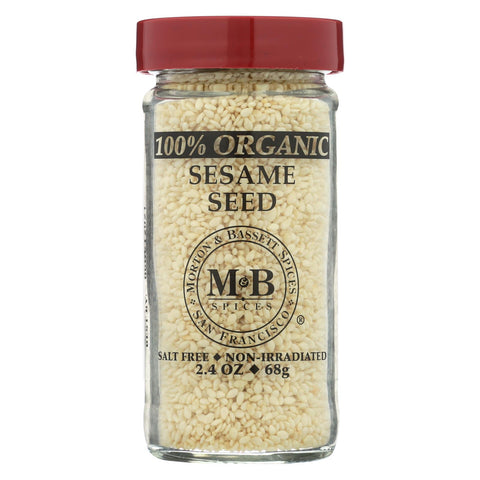 Morton And Bassett 100% Organic Seasoning - Sesame Seed - 2.4 Oz - Case Of 3