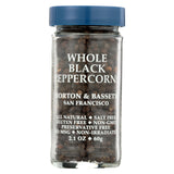 Morton And Bassett Seasoning - Peppercorns - Whole - Black - 2.1 Oz - Case Of 3