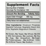 American Health - Apple Cider Vinegar - 300 Mg - 200 Tablets