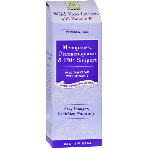 At Last Naturals Wild Yam Cream With Vitamin E - 2 Oz.