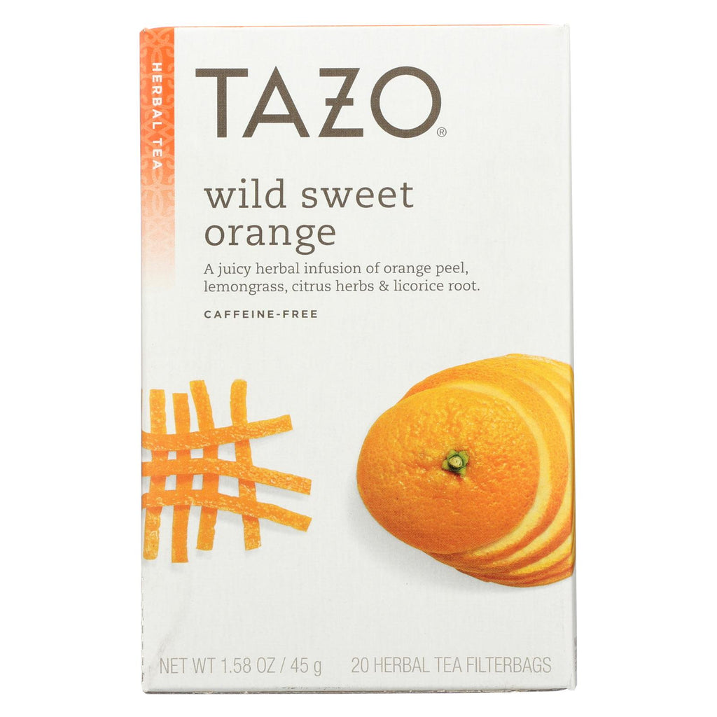 Tazo Tea Herbal Tea - Wild Sweet Orange - Case Of 6 - 20 Bag