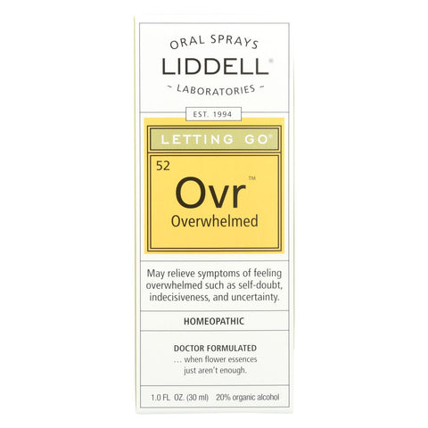 Liddell Homeopathic Letting Go Overwhelmed Spray - 1 Fl Oz