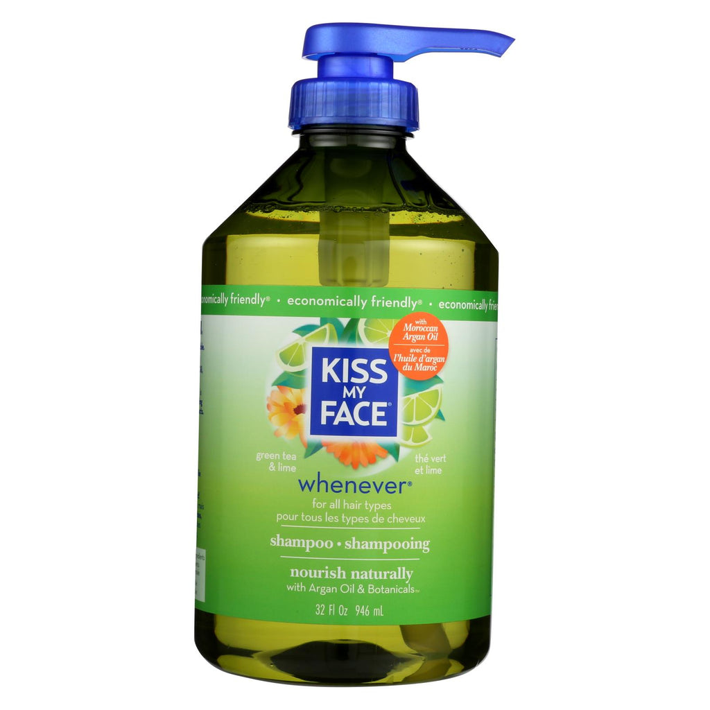 Kiss My Face Whenever Shampoo Green Tea And Lime - 32 Fl Oz