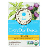 Traditional Medicinals Lemon Everyday Detox Herbal Tea - 16 Tea Bags - Case Of 6