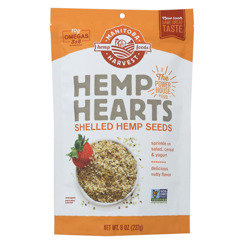 Manitoba Harvest Shelled Hemp Hearts Hemp Seed - Case Of 8 - 8 Oz