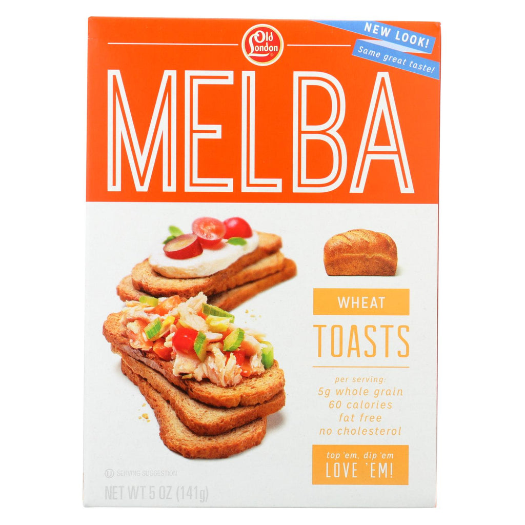 Old London - Salt Free Melba Whole Grain - Toast - Case Of 12 - 5 Oz.