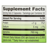 Nature's Way - Spirulina Micro-algae - 100 Capsules