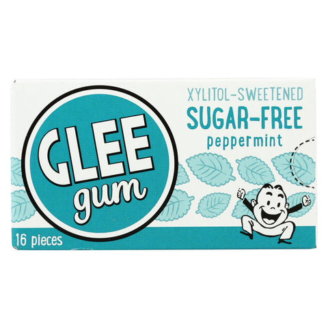 Glee Gum Chewing Gum - Refresh Mint - Sugar Free - Case Of 12 - 16 Pieces