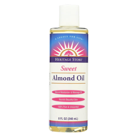 Heritage Products Sweet Almond Oil - 8 Fl Oz