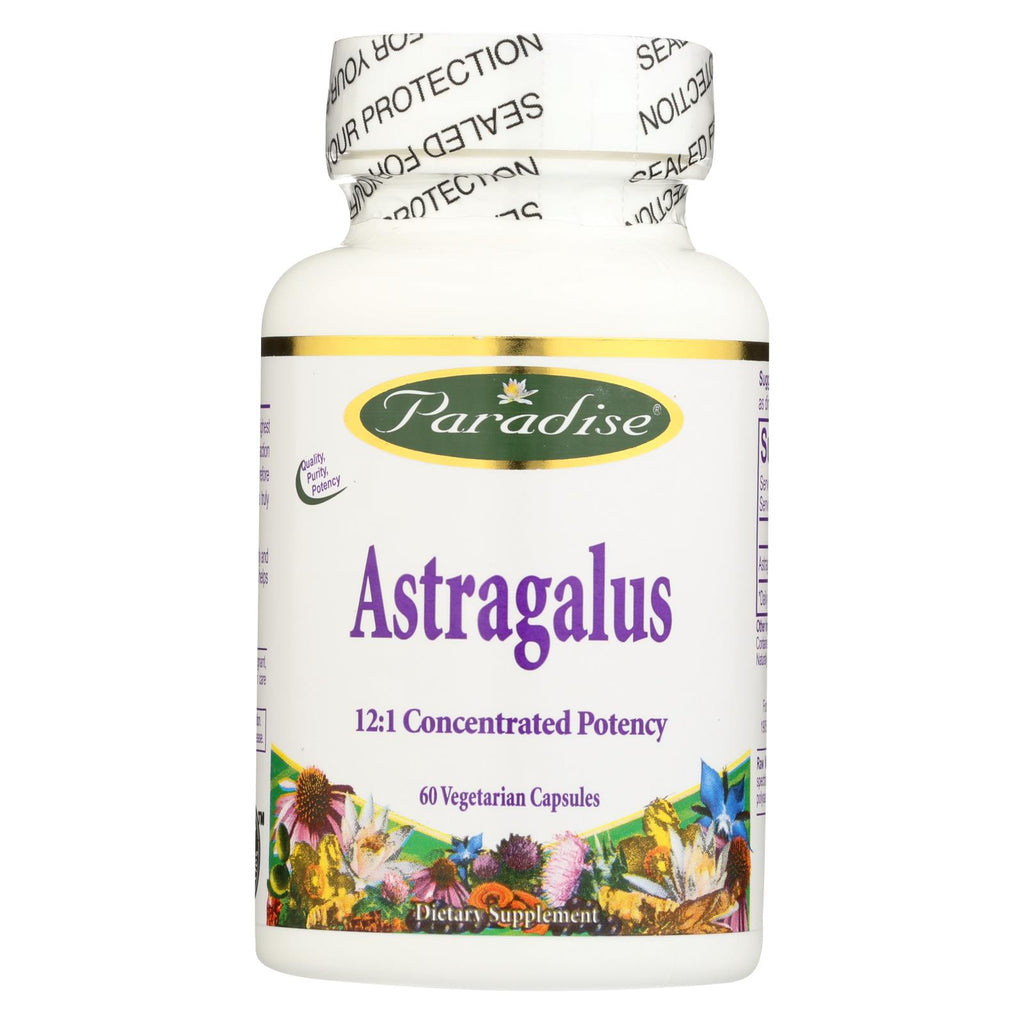 Paradise Herbs Astragalus - 60 Vegetarian Capsules