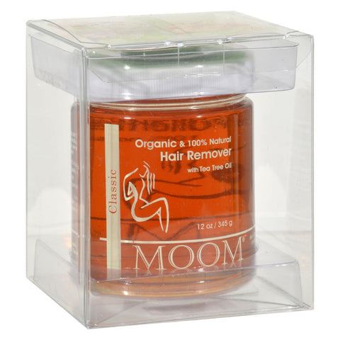 Moom Organic Hair Removal With Tea Tree Refill Jar - 12 Oz