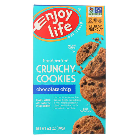 Enjoy Life - Cookie - Crunchy - Chocolate Chip - Gluten Free - 6.3 Oz - Case Of 6