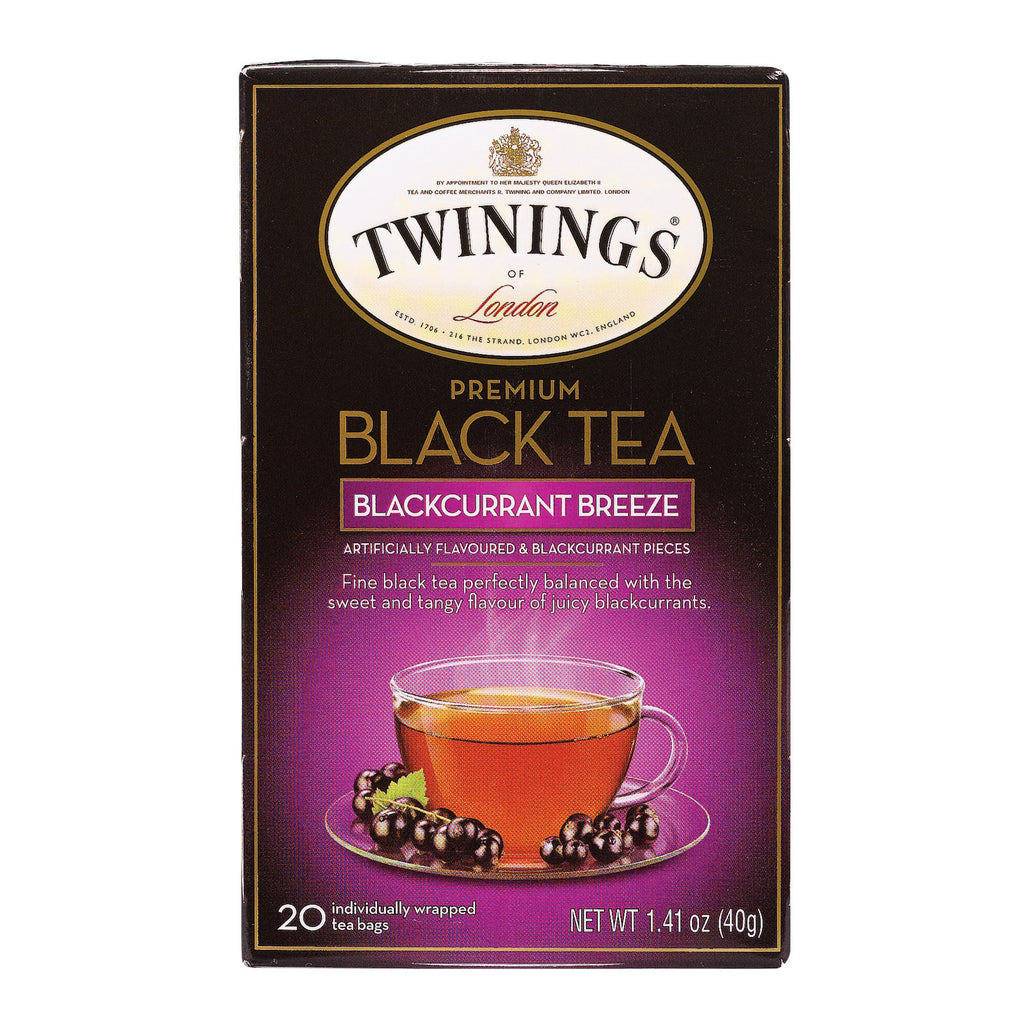 Twining's Tea Black Tea - Blackcurrant Breeze - Case Of 6 - 20 Bags