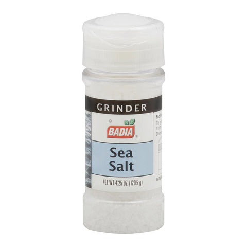 Badia Spices - Grinder - Sea Salt - Case Of 12 - 4.5 Oz.