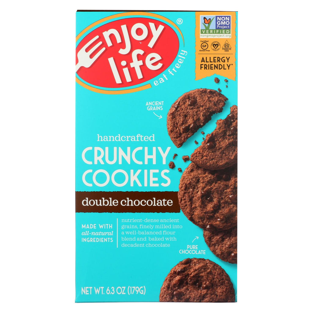 Enjoy Life - Cookie - Crunchy - Double Chocolate - Gluten Free - 6.3 Oz - Case Of 6