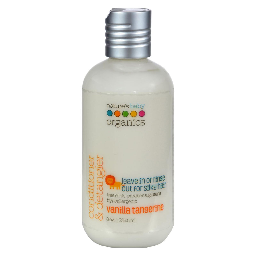 Nature's Baby Organics Conditioner And Detangler Vanilla Tangerine - 8 Fl Oz