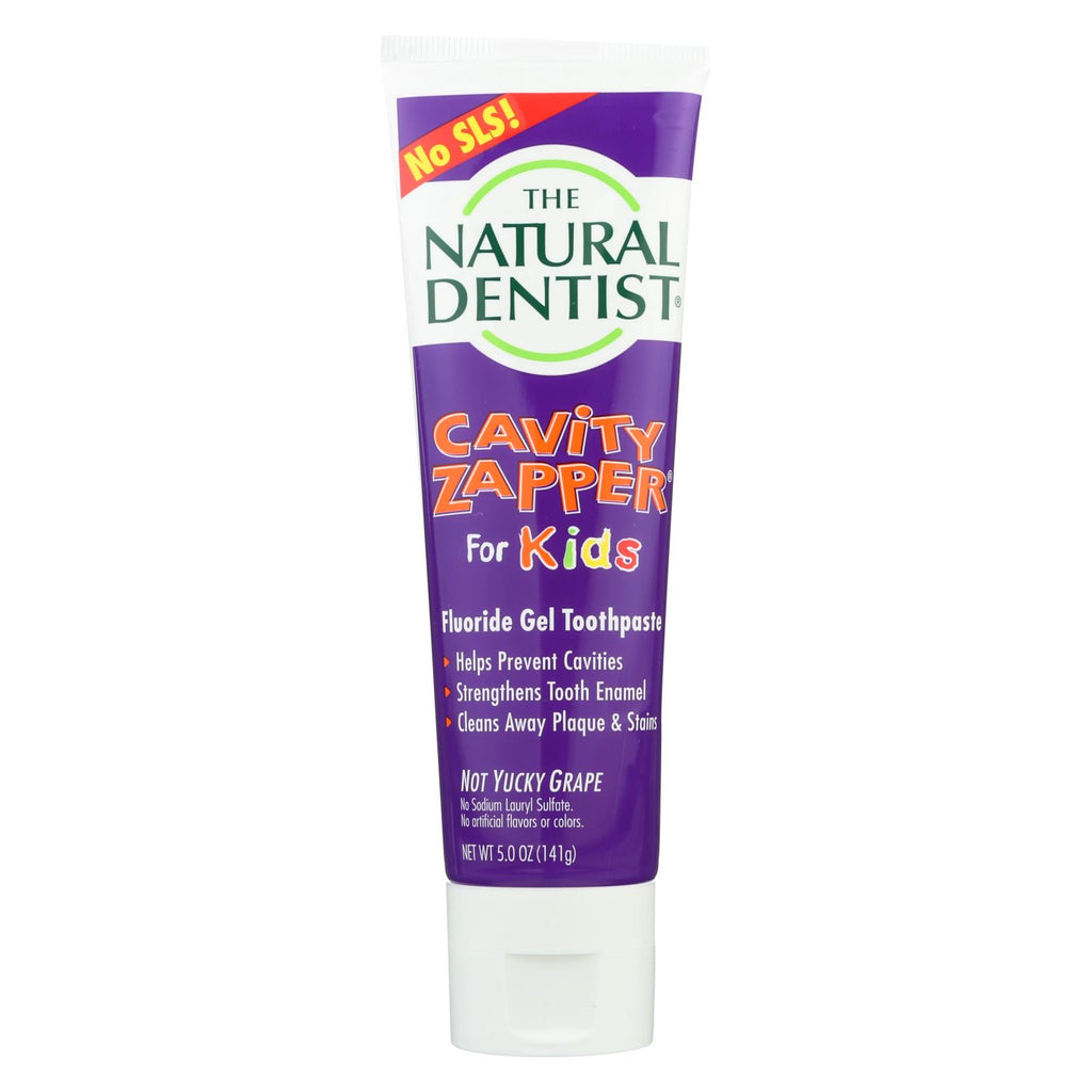 Natural Dentist Kids Cavity Zapper Toothpaste Buster Groovy Grape - 5 Oz