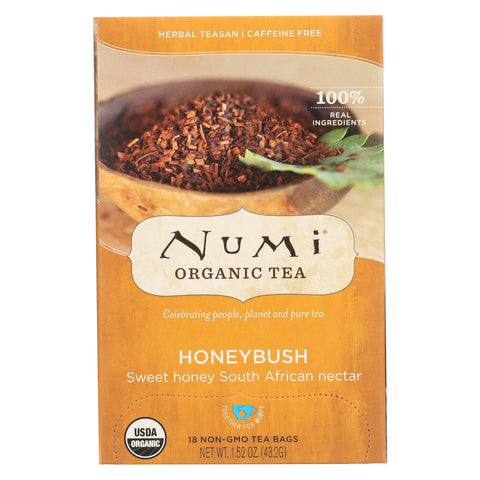 Numi Honeybush Bushman's Brew - 18 Tea Bags - Case Of 6