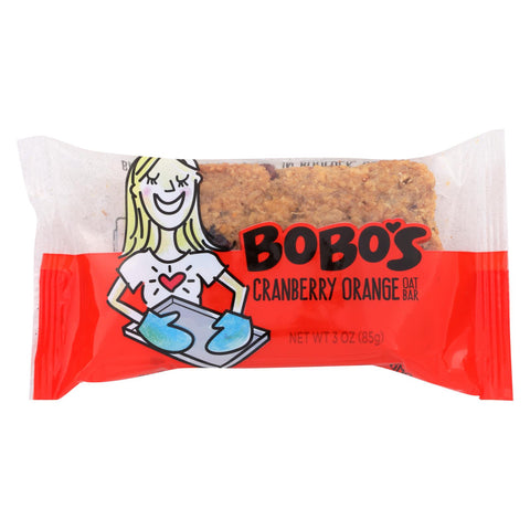 Bobo's Oat Bars - All Natural - Cranberry Orange - 3 Oz Bars - Case Of 12