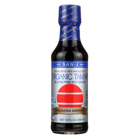 San - J Tamari Soy Sauce - Organic - Case Of 6 - 10 Fl Oz.