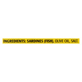 Season Brand Sardines In Pure Olive Oil - Salt Added - Case Of 12 - 4.375 Oz.