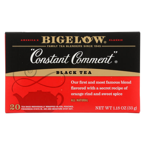 Bigelow Tea Constant Comment Black Tea - Case Of 6 - 20 Bags