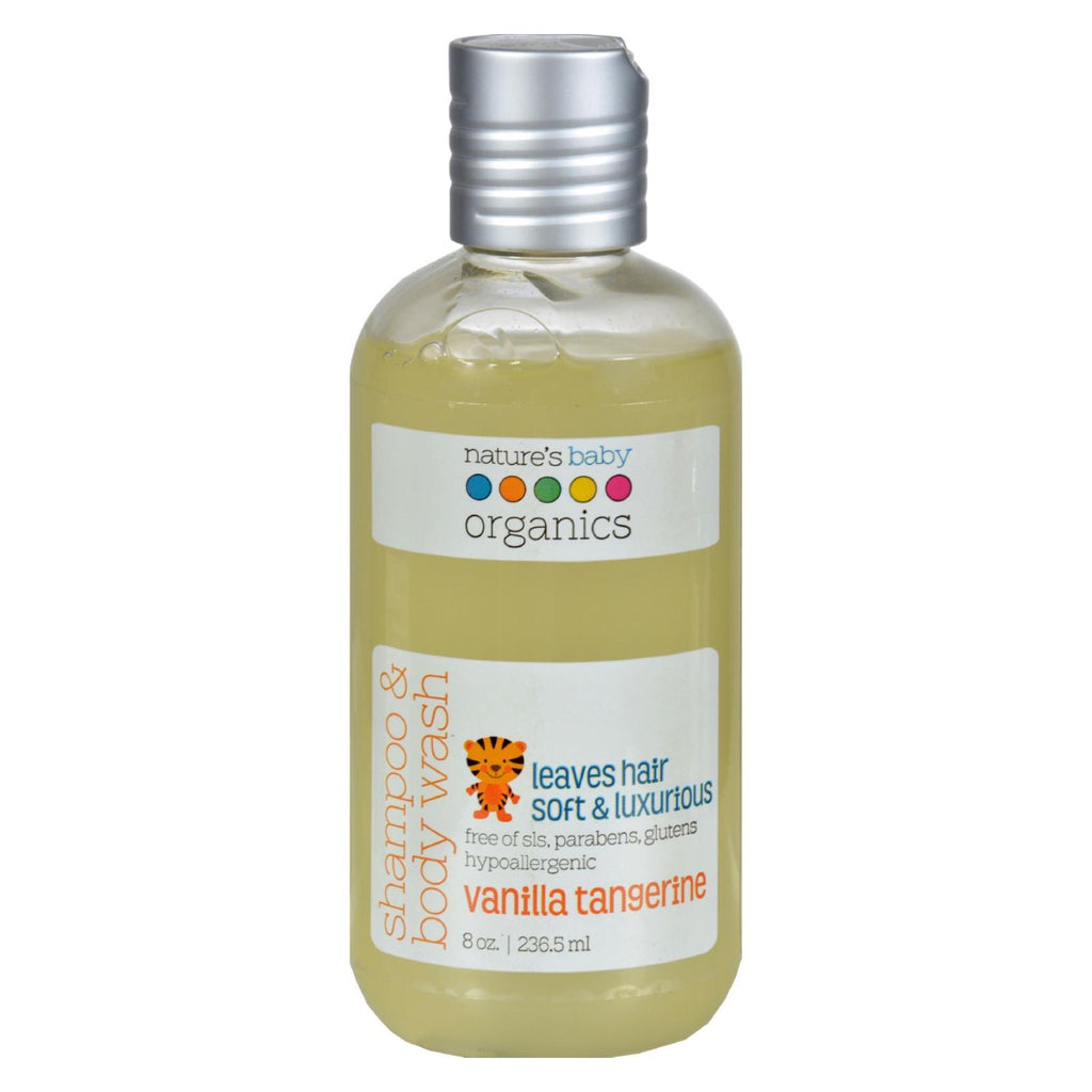 Nature's Baby Organics Shampoo And Body Wash Vanilla Tangerine - 8 Fl Oz